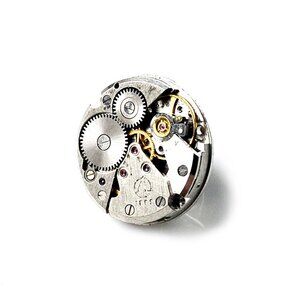 Steampunk Lapel Pin - Genuine Watch Movement